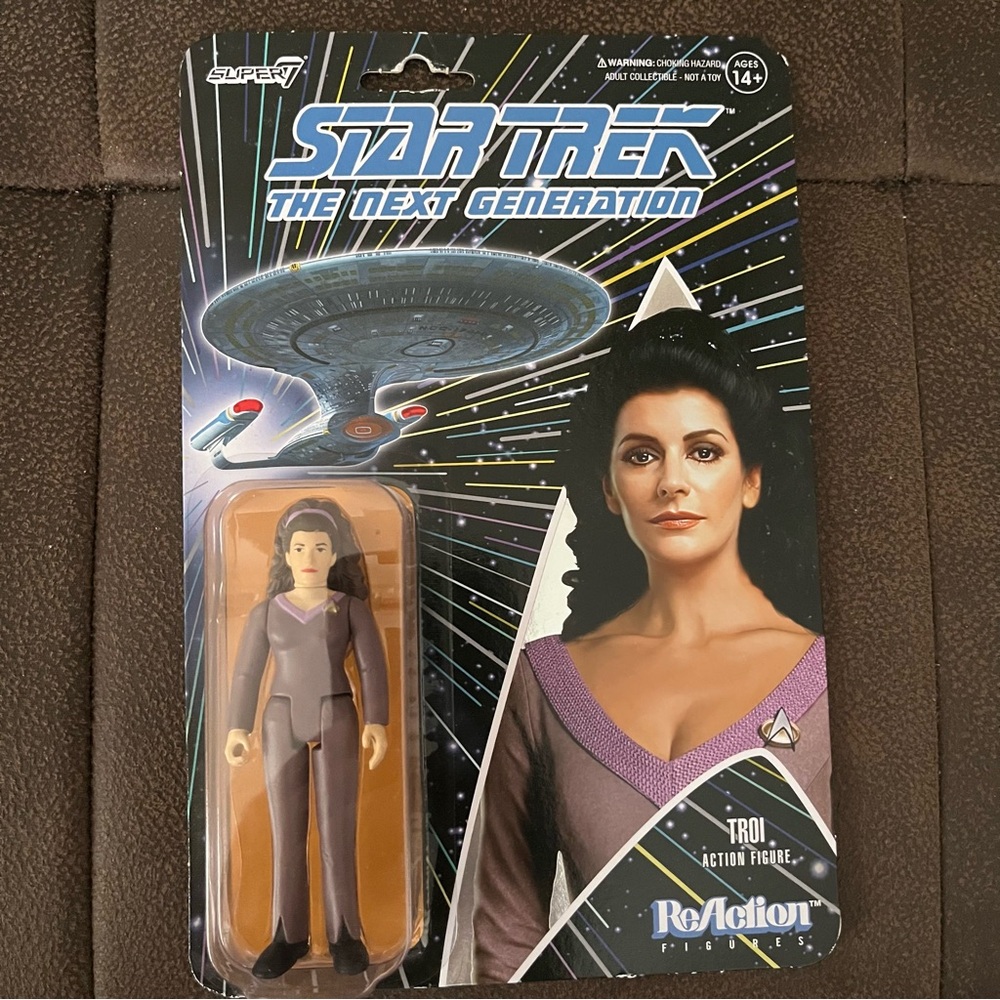 Super7 Reaction Star Trek The Next Generation Counselor Deanna Troi Figure